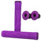 Ethic DTC Stunt-Scooter BMX Dirt Griffe flangeless Soft Lang + Fantic26 Sticker (Lila)