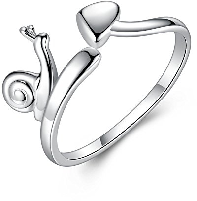 VIKI LYNN Frauen Mädchen 925 Sterling Silber Verstellbare Schnecke, Finger Ringe