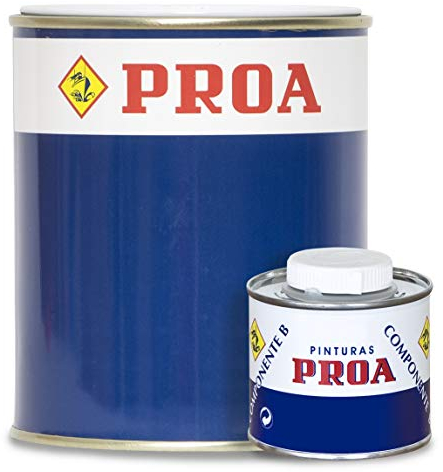 ESMALTE POLIURETANO AS SATINADO 2 COMPONENTES. Azul Eléctrico RAL 5010. 750ML+160ML. Excelente adherencia para pintar sobre hierro, fibra, cristal.