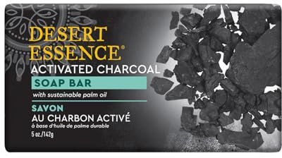 Desert Essence Activated Charcoal Soap Bar 5 oz
