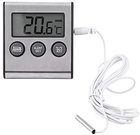 2,8 x 2,6 x 0,7 pollici ad alta sensibilità che misura con precisione il termometro per congelatore con allarme e ampio display LCDTermometro digitale per congelatore Other Kitchen Tools & Accessories