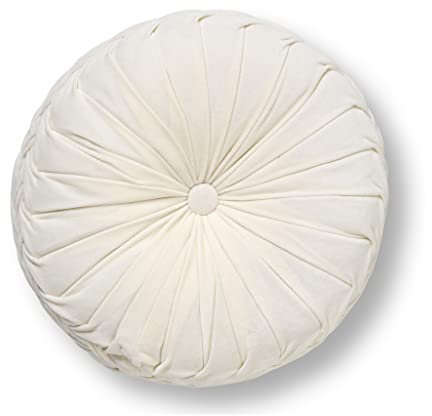Dutch Decor Zierkissen Kaja - Velvet - Weiß - 40 x 40 x 0 cm (BxHxT)