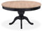 INTENSE DECO Table Ronde Extensible en Bois Massif SIDONIE Noir