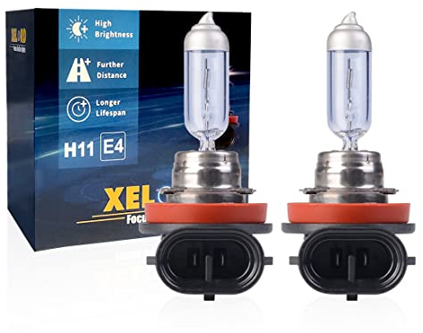 XELORD H11 Scheinwerferlampe Birne 55W 12V Auto Abblendlicht Fernlicht lnebelscheinwerfer Glühlampen mit Zulassung - 2 Stück