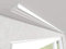 Market-Alley Vorhangschiene Aluminium Weiß Gardinenschiene ; 2-/ 3-/ 4-läufig ; 120cm-600cm. Für Kräuselband Gardinen oder Schiebevorhang (2-läufig ; 120cm ; nur Gardinenschiene)
