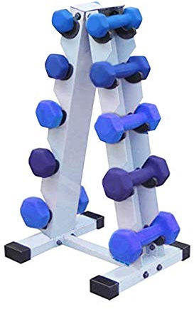 Hantelständer Kurzhantelständer Hantelablage Mit A-Rahmen 5 Tier Hantelablage Kurzhanteln Kurzhantelablage Hantelbaum Stahl Gewichteständer Langhantelablage Langhantelständer Für Daily Workout