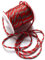 CaPiSo Cordoncino di circa 15 m x 4 mm di cordoncino, nastro decorativo (rosso argento)