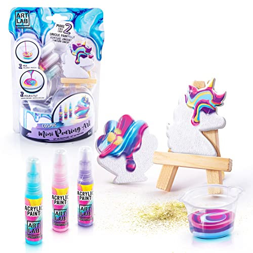 Art Lab - Pouring Paint - Kit Chevalet de Peinture - Coffret pour Enfant - Peinture Acrylique - Art 005