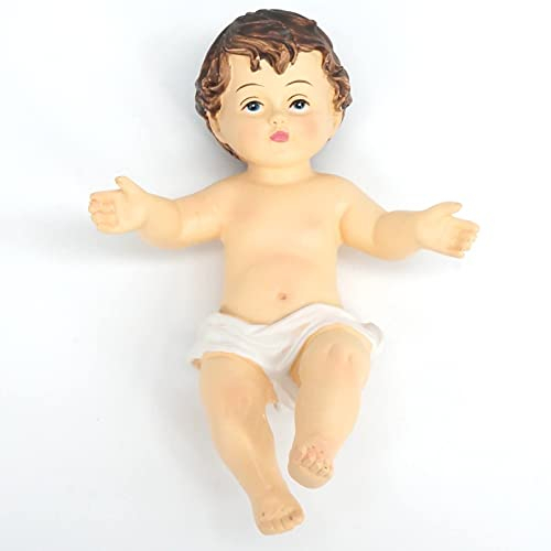 GiftYou - Jesuskind-Figur aus Kunstharz, Krippenfigur, Sammelfigur und Heiliger Glaube, 6,1 cm