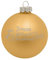 Deitert Weihnachtskugel mit Wunschtext Gravur, Ø 8cm, personalisierte Christbaumkugel aus Glas (matt), Individueller Weihnachtsbaumschmuck Namen oder Spruch, Babys First Christmas, Gold
