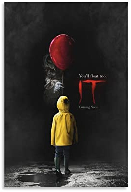 Filmposter Horror It Filmposter und Wandkunst, Bilderdruck, modernes Familien-Schlafzimmer, Dekor-Poster, 30 x 45 cm