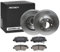 RIDEX 3405B1493 Bremsenset Vorne Belüftet 280mm - Bremsen Set mit Bremsscheiben und Bremsbeläge Satz