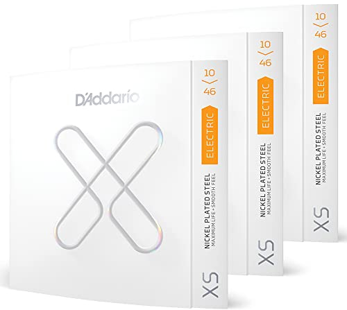 D'Addario XSE1046 XS 10-46 - 3-Pack - Corde per chitarra elettrica