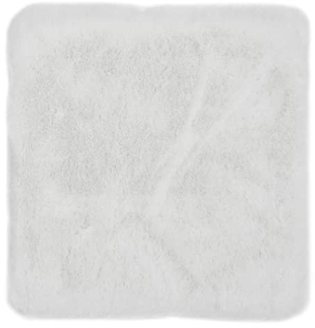 -LUXOR- living Sitzkissen Coste - Kunstfell Stuhlauflage als Deko Wohnzimmer oder Stuhlkissen - gemütliches Sitzkissen Stuhl Dekokissen 40 x 40 cm eckig weiß 1 Stück