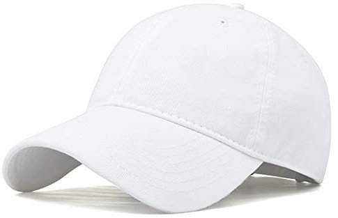 I Kua Fly Baseball Cap Unisex Casual Outdoor Sports Hat Adjustable Baseball Cap for Men Women (White)