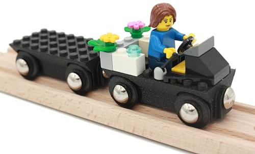 Locorico - 2 Holzeisenbahnwagen (Lego)