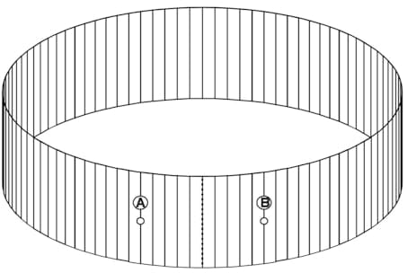 Bestway® Ersatzteil Stahlwandrahmen (Granitgrau) für Hydrium Stahlwandpools Ø 360 x 120 cm, rund