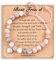 Mezrkuwr Rosa Naturstein-Armband, Schmuckkarte, Geschenke für beste Freunde Geburtstags geschenke für Mädchen, Geschenkideen zum für guter Freund, Geburtstagsgeschenk