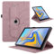 TEDTIKJT Custodia Tablet per Samsung Galaxy Tab S4 10.5 2018 SM-T830/T835 Pelle PU 360 Ruotabile Supporto Flip Protettiva Tablet Cover per Samsung Tab S4,Oro Rosa Albero