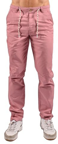 SCOTT Pantalon Bako Pantalon Chino Homme (FR/ES, Numérique, 48, Taille Normale, Taille Normale, Rose)