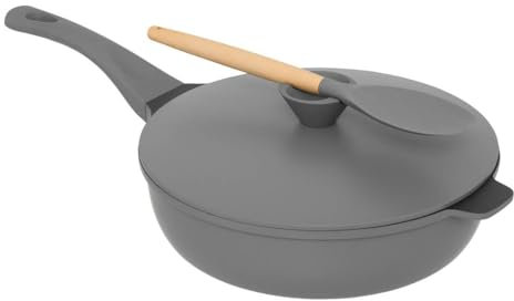 5five - sauteuse d28cm en fonte d aluminium gris