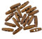 Confezione da 20 bottoni da 4 cm, 40 mm, in legno, colore marrone, per cucito a maglia, borsone Aran(Marrone-40cm-20Pcs)