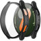 Misxi 2 Pezzi PC Cover Protettiva per Samsung Galaxy Watch 7 40mm, Custodia Ultra Sottile Antiscivolo Anti-graffio con Vetro Temperato per Galaxy Watch7, Nero