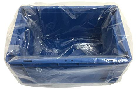 VEPATIM 50 Seitenfaltensack 615x415x760mm für Kleinladungsträger KLT Eurokiste transparent