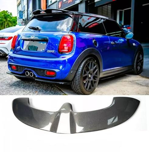 For Auto Perfectionists UK Rear Roof Spoiler Compatible With Mini Cooper F55 F56 2013-2018 JCW Style ABS Carbon Fibre