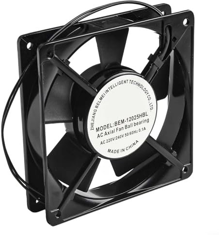 Ventilateur de refroidissement industriel AC/DC pour armoires électriques boîtes de distribution (BEM-120X25HBL 220V)