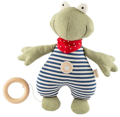 SIGIKID Spieluhr mit Wunschmelodie personalisierbar Geschenk zur Geburt oder Taufe für Babys von Geburt an geeignet grün/Frosch,Onesize,grün/Frosch