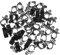 TINEASUR 50 Stück Auto-kabelclips Mehrzweck-Kabel-Organizer Zur Fahrzeug-kabelbefestigung Robuste Schwarze Clips Für Auto Und LKW