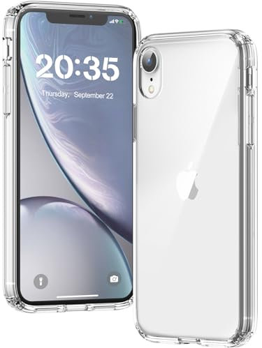Voyahülle Clear Case for iPhone XR, Ultra Thin Shockproof TPU Cover, Anti-Yellowing Crystal Clear Phone Case for Apple iPhone XR - Clear