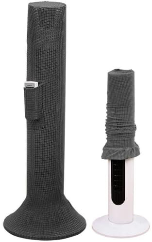 Uzztfa Tower Fan Cover, Standing Fan Covers Outdoor Indoor Waterproof Dustproof Protective Floor Fan Dust Cover for Office Home Bedroom