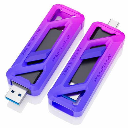 fanxiang SSD Externe 1To Type-C + USB-A 3.2 Gen2x2, jusqu'à 2050 MB/s | SSD Portable Ultra-rapide, Corps Métallique Robuste, pour PC, smartphone, ordinateur portable, Xbox, PS5, etc. - FF958