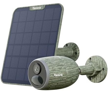 Reolink Go G330 Caméra 4G LTE Extérieure sans Fil | 2K 4MP Super HD | Batterie Rechargeable + Panneau Solaire | Détection Personnes/Véhicules | Vision Nocturne | IP65