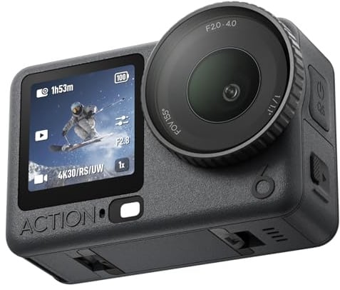 DJI Osmo Action 6 Standard-Combo, Action-Cam mit 1/1,1″-Quadratsensor, variable Blende von f/2,0-f/4,0, kältebeständig, 4 Std. Akku, Action-Cam 4K, ideal für das schnelle Festhalten spannender Momente