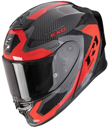 SCORPION EXO-R1 EVO CARBON AIR PROPEL Black-Red S S
