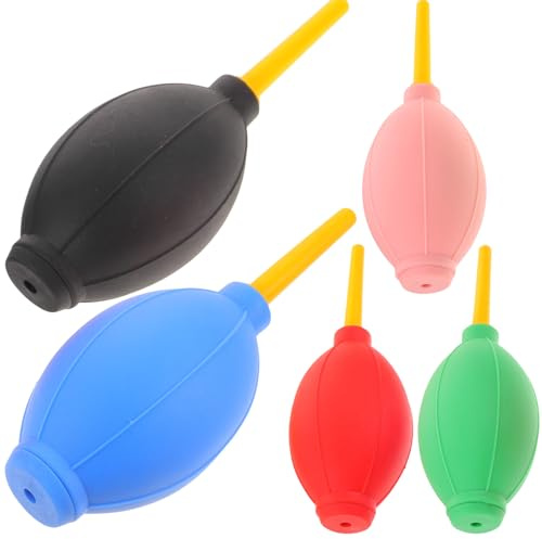 LALADEFIEE 5 Stück Luftgebläse aus Gummi und Nylon für Schnelles Trocknen von Wimpernverlängerungen und Wimpernkleber Leicht für Schönheitsschulen und Zuhause Zufällige Farbe
