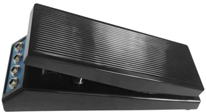 ICDKOYK Zweikanaliges Plug and Play Gitarren Lautstärkepedal, rostfrei, vielseitig für optimale Klangkontrolle, rutschfester Streifen, einstellbar