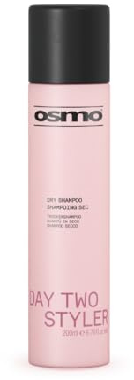 Osmo Day Two Styler Dry Shampoo and Texturising Volume Spray 200ml | Waterless Cleansing Aerosol for Greasy Oily Hair, Refreshing Root Lift Volumising Styler