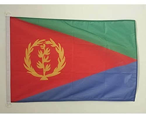 AZ FLAG Bootflagge Eritrea - 45x30 cm - Staat Eritrea Bootsfahne 30 x 45 Cm Marine Flaggen - Flaggen
