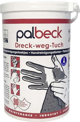 Palbeck Handreinigungstücher Dreck-Weg-Tuch 90 Tücher Werkstattausrüstung-Zubehör