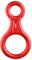 TRIWONDER 35kN Abseilachter, Abseilgerät Klettern 8 Descender für Seildurchmesser 8-13 mm (【35kN】 Rot)