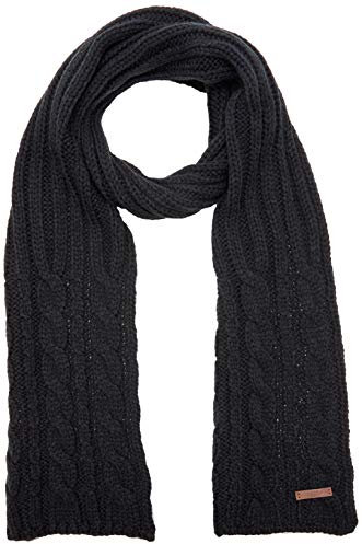 Barts Herren Twister Scarf Schal, Schwarz (BLACK SOLID 0021), One size (Herstellergröße: UNI)