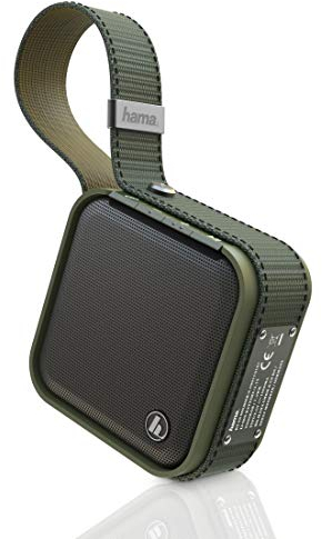 Hama Bluetooth Lautsprecher, Wasserdicht (Tragbare Music Box, Kabelloser Mini Bluetooth Speaker, Robuste Festival Musikbox, Multi-Connect Speaker, USB) Oliv-grün