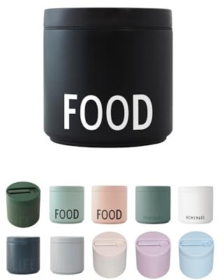 Design Letters Thermobehälter für Essen | Lunchbox Erwachsene | Thermobox für Essen | Doppelwandig Isoliert Lunchbox | Thermobehälter Essen BPA Frei | Thermoschüssel für To Go, Warmes Essen | 530 Ml