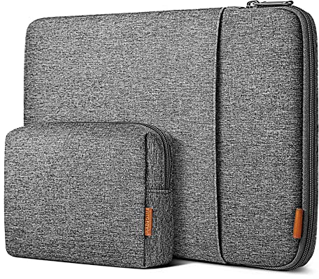 Inateck Housse 16 Pouces Compatible avec 16 MacBook Pro M3/M2/M1 Pro/Max A2991/A2780/A2485/A2141 2023-2019, MacBook Pro 15 2013-2015, XPS 15, Pochette Antichoc pour Ordinateur Portable, Gris