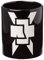 Rammstein Tasse ”Weißes Kreuz” schwarz, Offizielles Band Merchandise