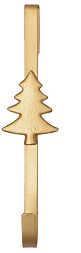 Christmas Wreath Hanger 11.5 Metal Over Door Wreath Hook for UPVC Doors (Gold Tree)